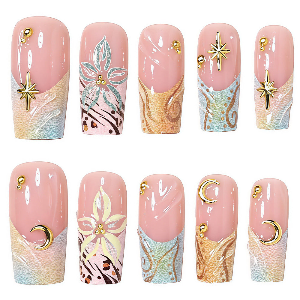 Elegant Press-On Nail Art Set Acalora