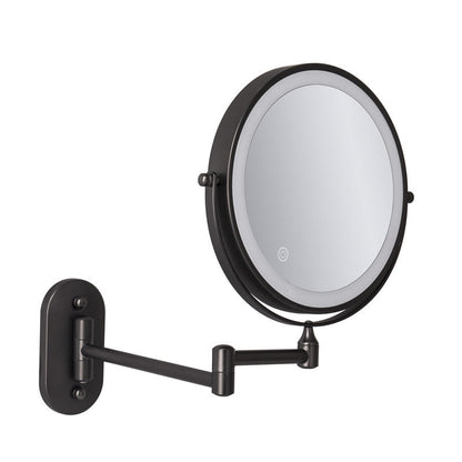 Kalsten | Rechargeable wall-mounted shaving mirror | 360° rotation. 1X/10X magnification and adjustable LED lighting for use in the bathroom