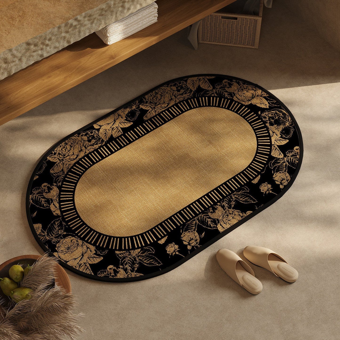 Chic Geometric Design Bath Mat
