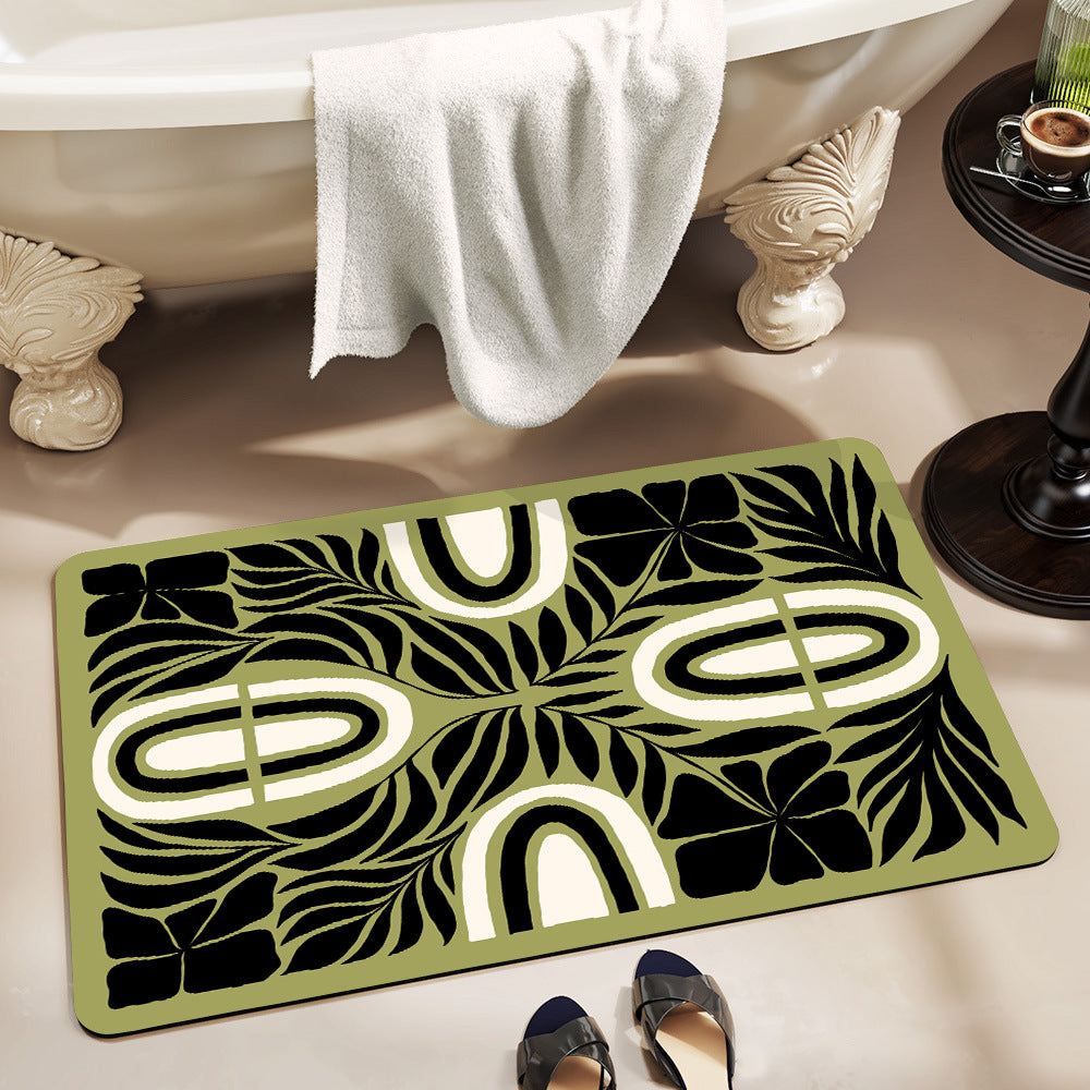 Floral Print Area Rug Acalora