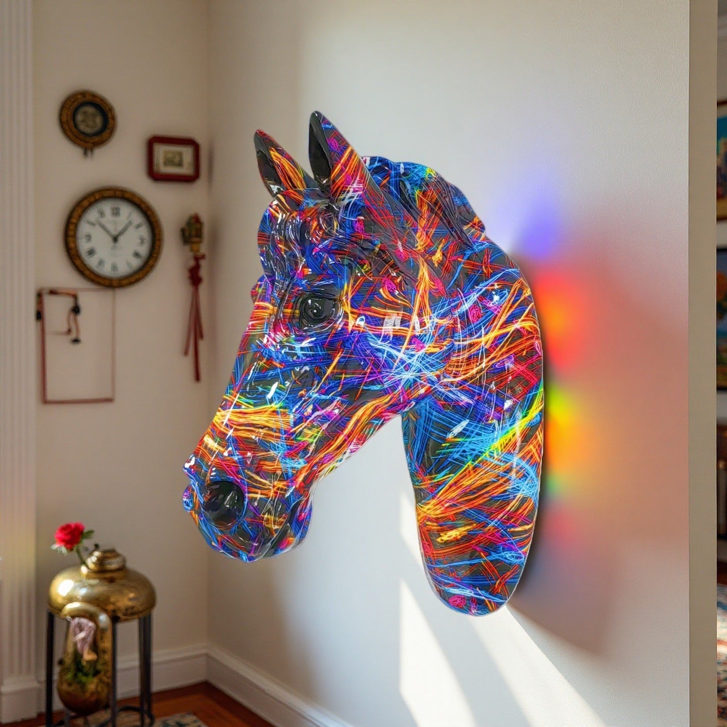 Decorative Horse Head Sculpture Acalora