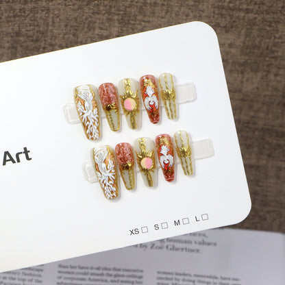 Artistic Press-On Nail Designs Acalora