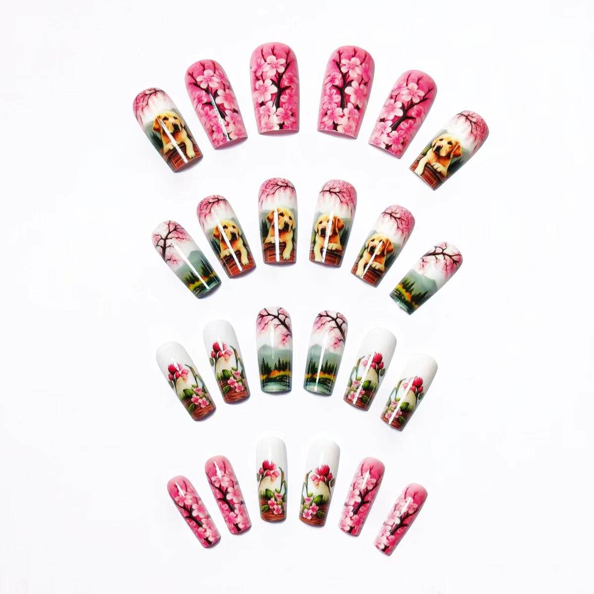 Artistic Pet-Themed 3D Nail Art Acalora