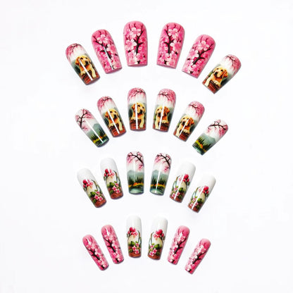 Artistic Pet-Themed 3D Nail Art Acalora