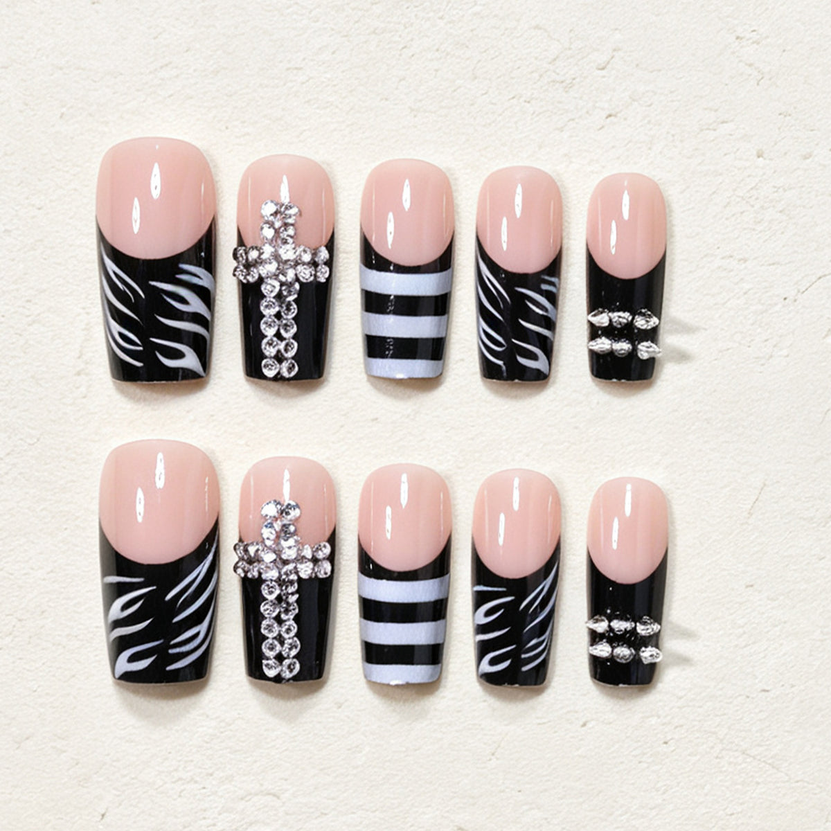 Glamorous Stiletto Nail Art Design Acalora
