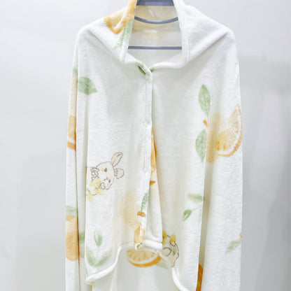 Cozy Fleece Hooded Blanket