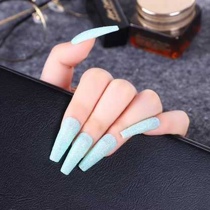 High-quality artificial nails with glitter effects Acalora