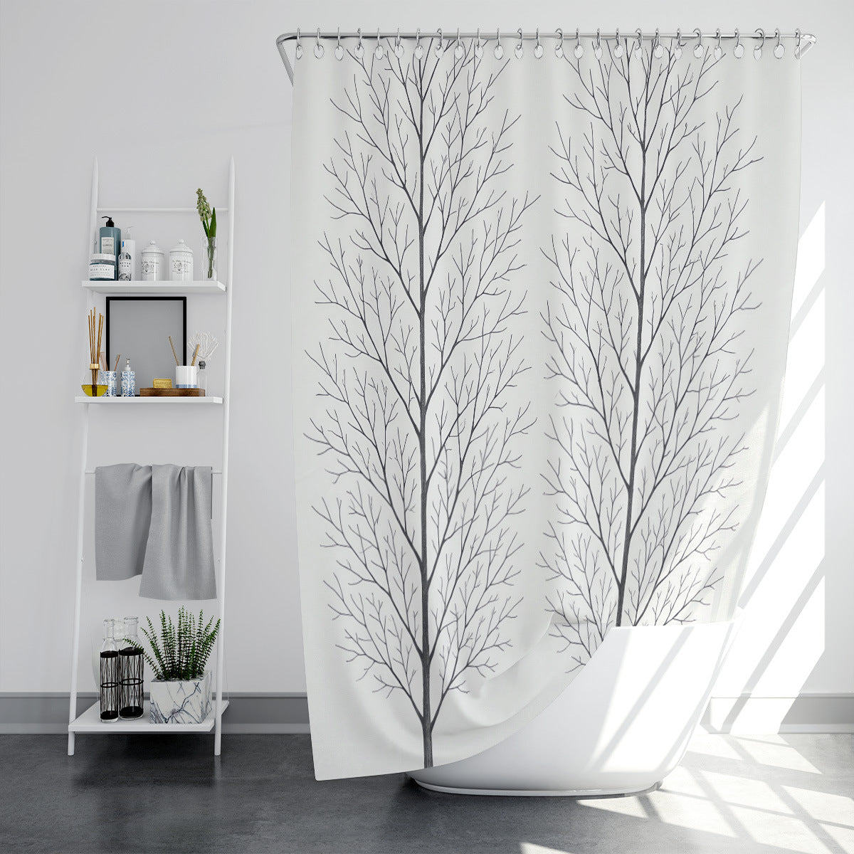 Artistic Tree Design Shower Curtain
