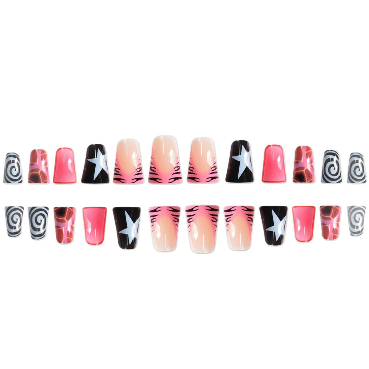 Artistic Abstract Nail Wraps Acalora