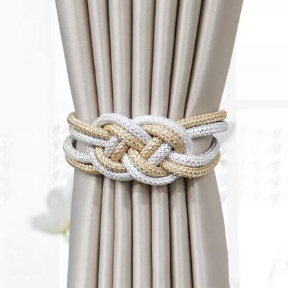Decorative curtain tieback with braided design Acalora