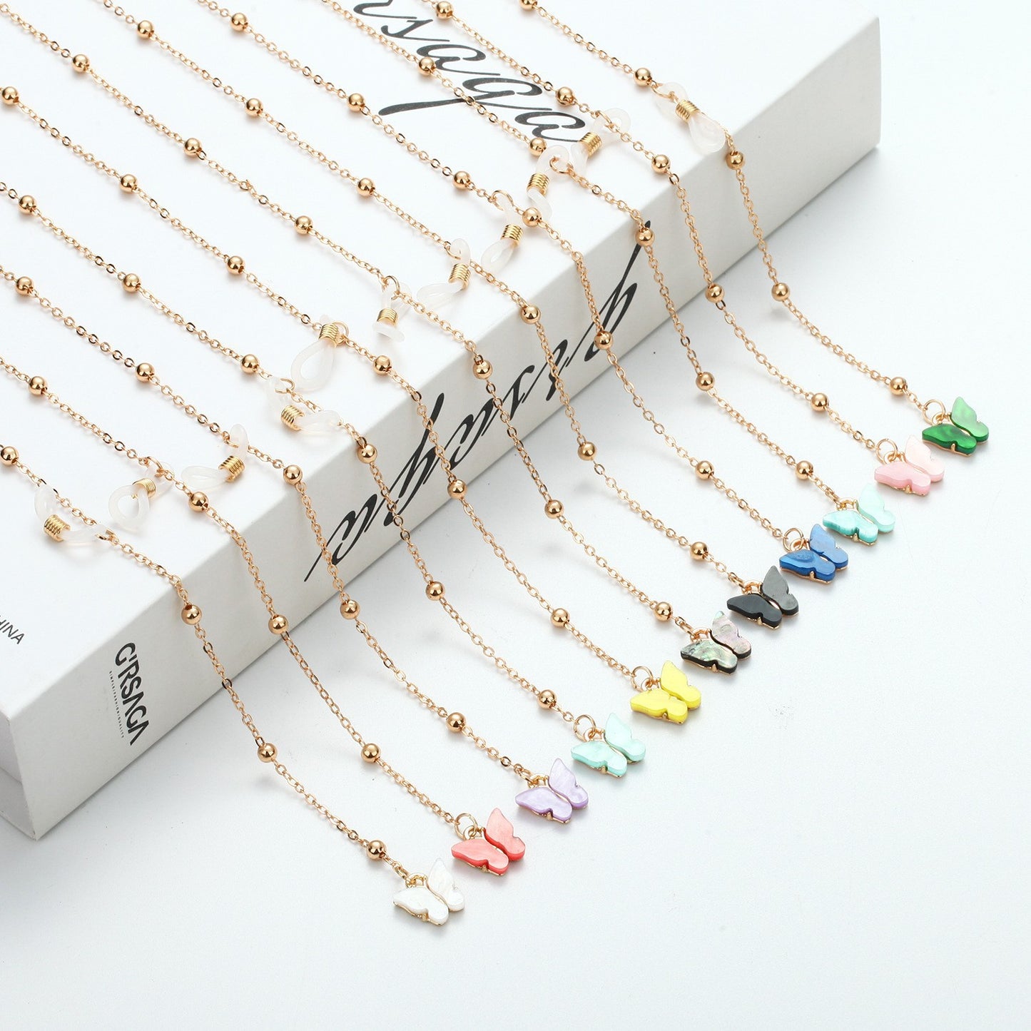 Decorative Butterfly Eyewear Chain Acalora