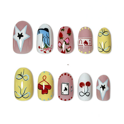 Playful Artistic Nail Art Set Acalora