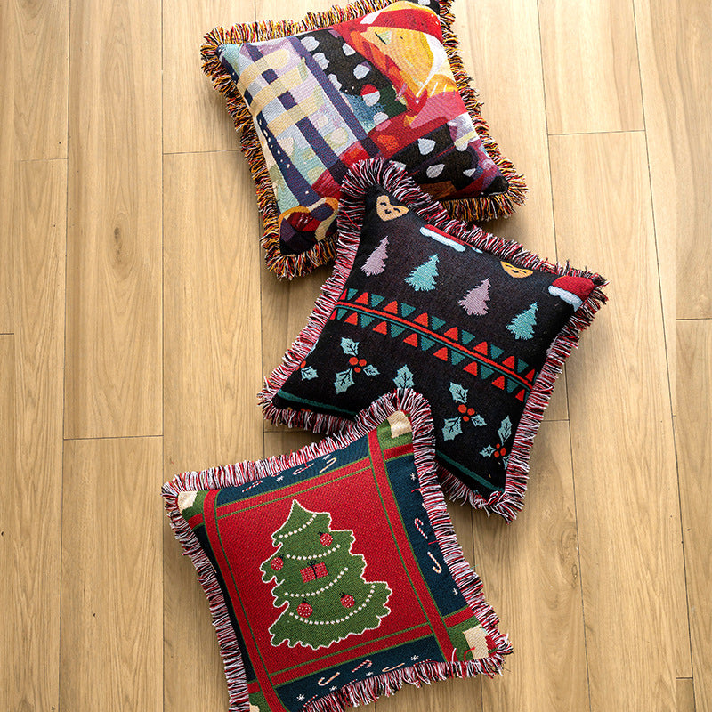 Scenic Nature-Themed Decorative Pillow