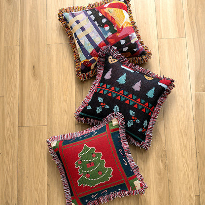 Scenic Nature-Themed Decorative Pillow