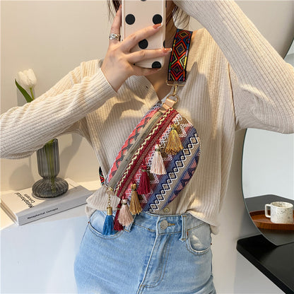 Colorful Embroidered Crossbody Bag Acalora