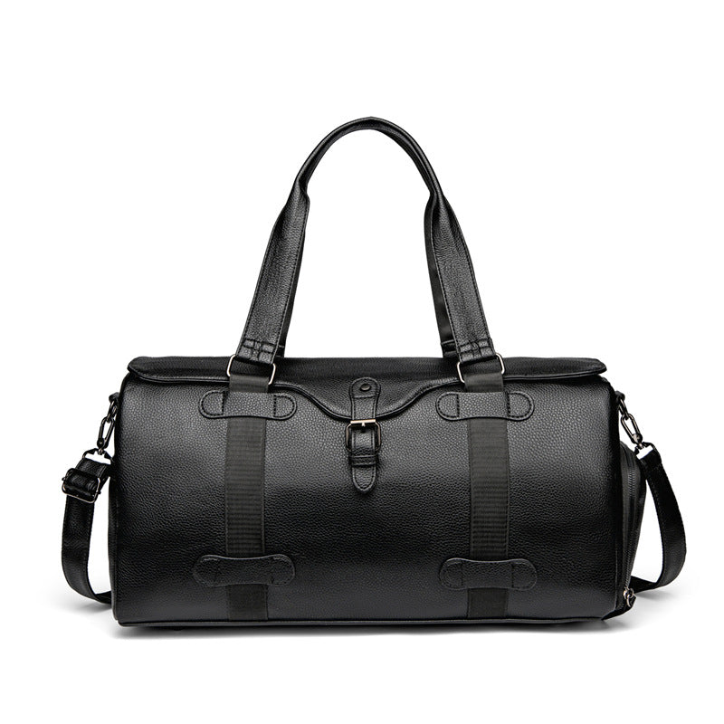 Premium Leather Weekender Duffel Bag Acalora