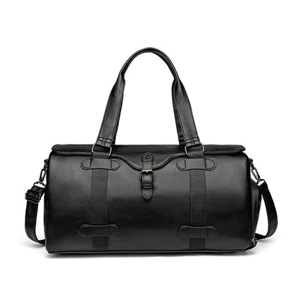 Premium Leather Weekender Duffel Bag Acalora