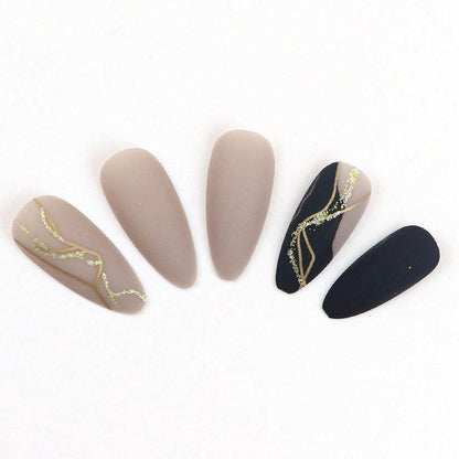 Luxury Abstract Art Press-On Nail Set Acalora