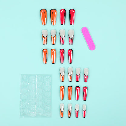 Creative artificial nails with modern color play Acalora