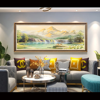 Scenic Mountain Landscape Canvas Art