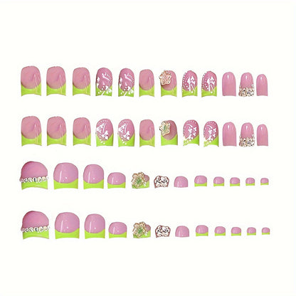 Glamorous Floral Nail Art Acalora