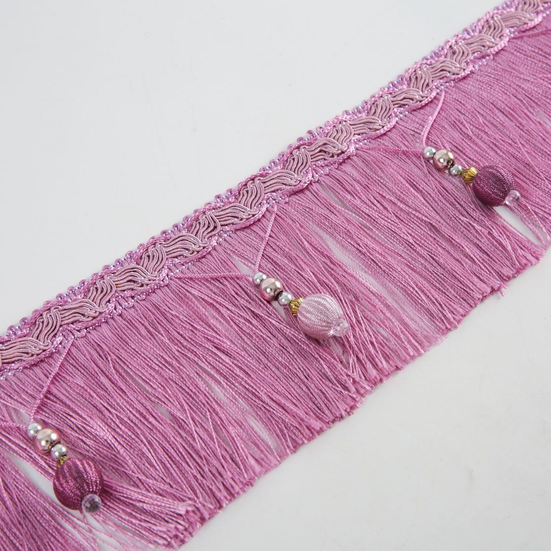 Luxury Fringe Braid with Bead Trim Acalora