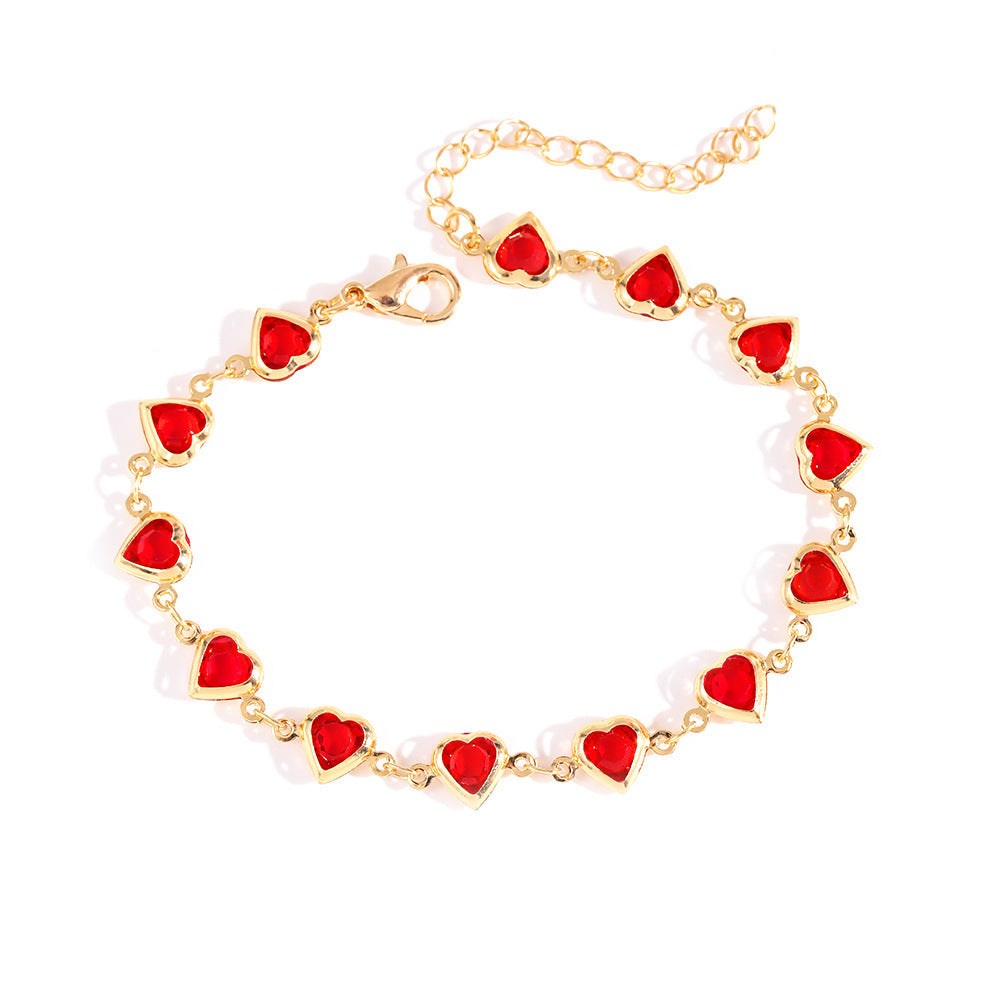 Heart Charm Bracelet Acalora