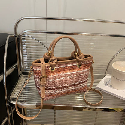 Woven Handheld Tote Bag Acalora