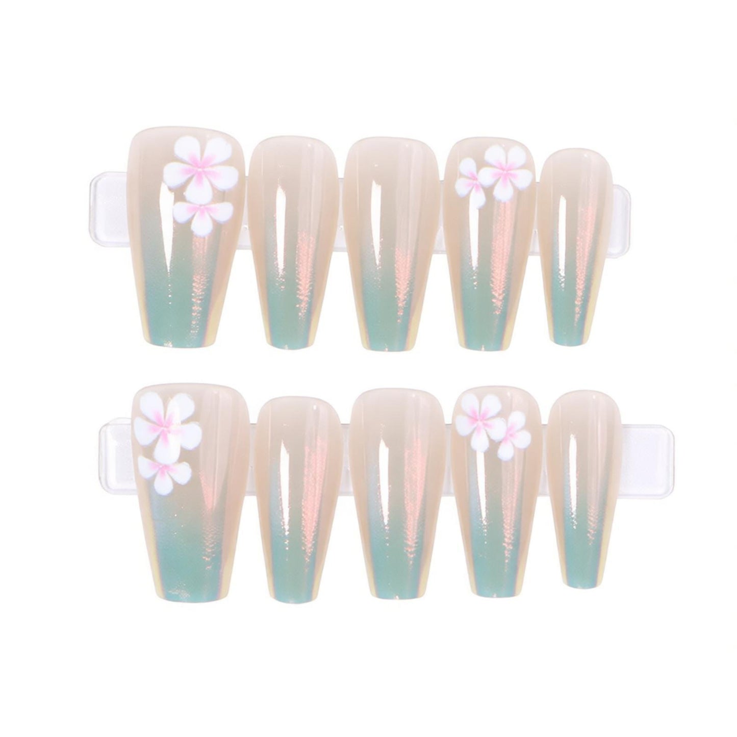 Elegant Artistic Press-On Nail Set Acalora