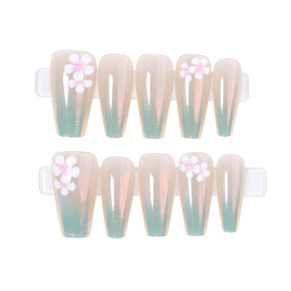 Elegant Artistic Press-On Nail Set Acalora