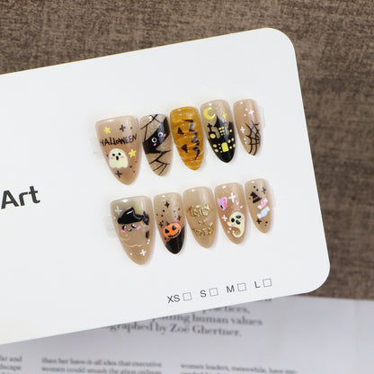 Halloween Themed Press-On Nail Art Acalora