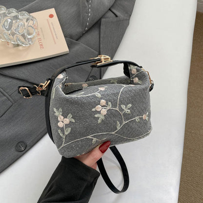 Embroidered Floral Mini Handbag Acalora