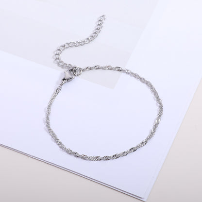 Textured Twisted Chain Bracelet Acalora