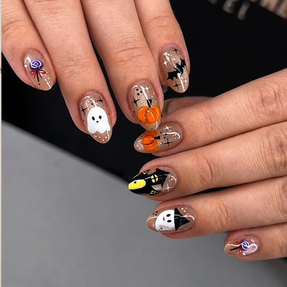 Halloween-Themed Press-On Nail Art Set Acalora 1788495618