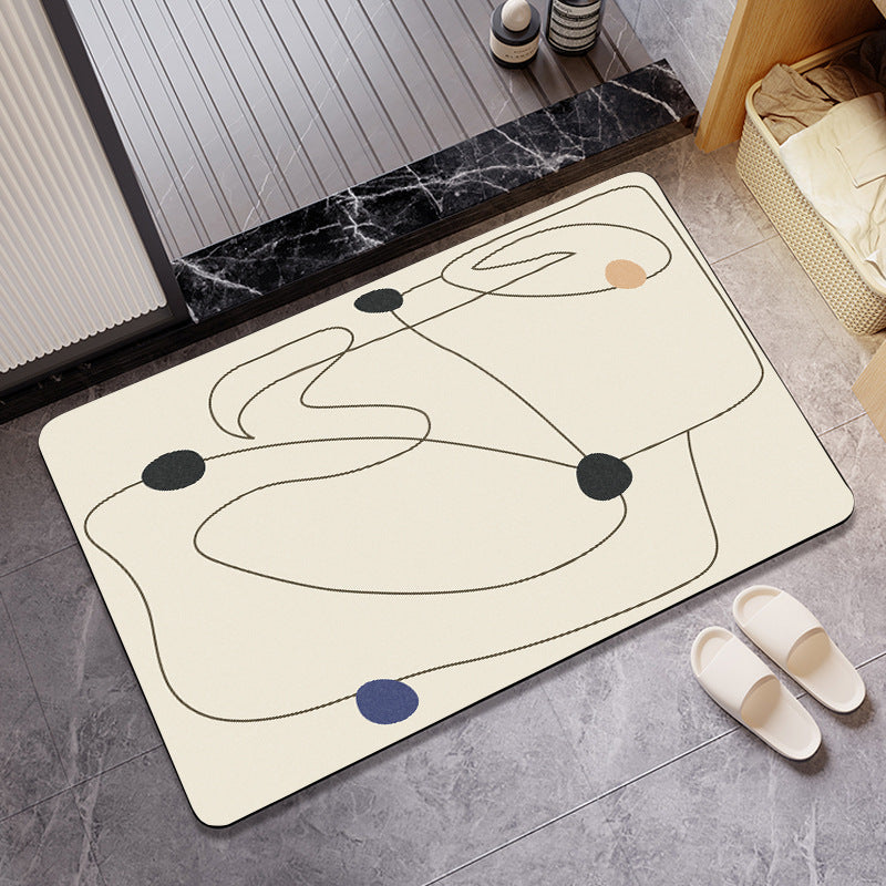 Geometric Patterned Bath Mat Acalora