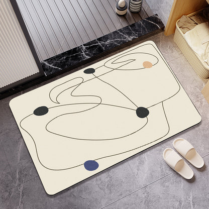 Geometric Patterned Bath Mat Acalora