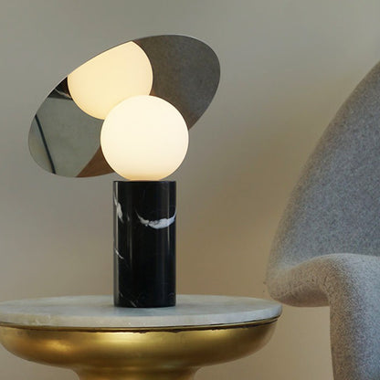 Modern Minimalist Table Lamp with Reflective Shade