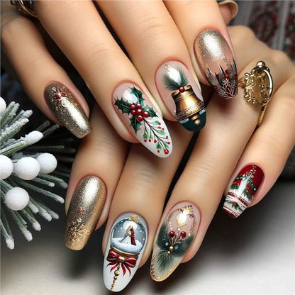 Festive Holiday Nail Art Acalora
