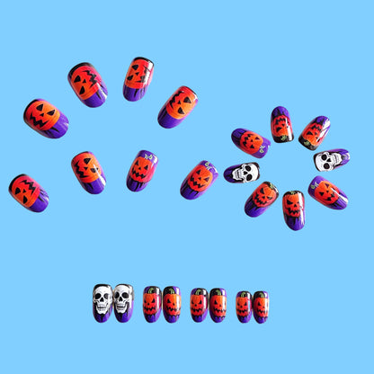 Acrylic nail set with Halloween motif Acalora