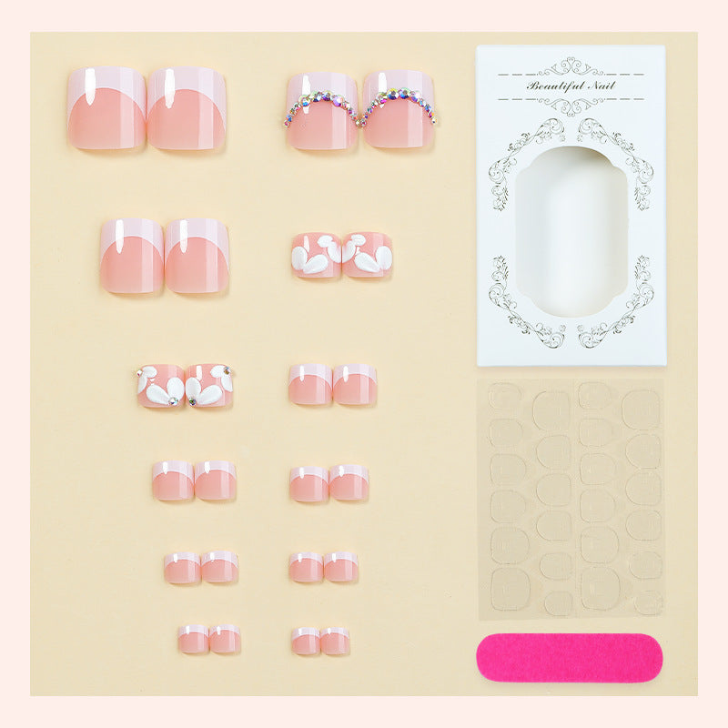 Decorative Floral Press-On Nail Art Set Acalora 1788495841