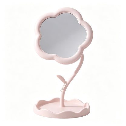 Charming Flower-Shaped Decorative Table Mirror