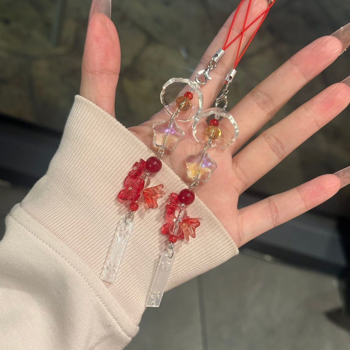 Decorative Floral Pendant Charm Acalora