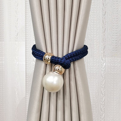 Elegant curtain tieback with decorative pearl Acalora