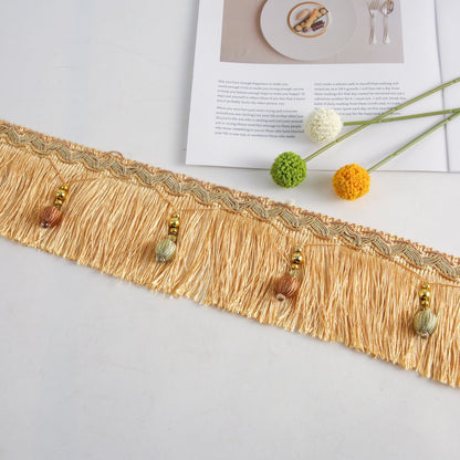 Luxury Fringe Braid with Bead Trim Acalora