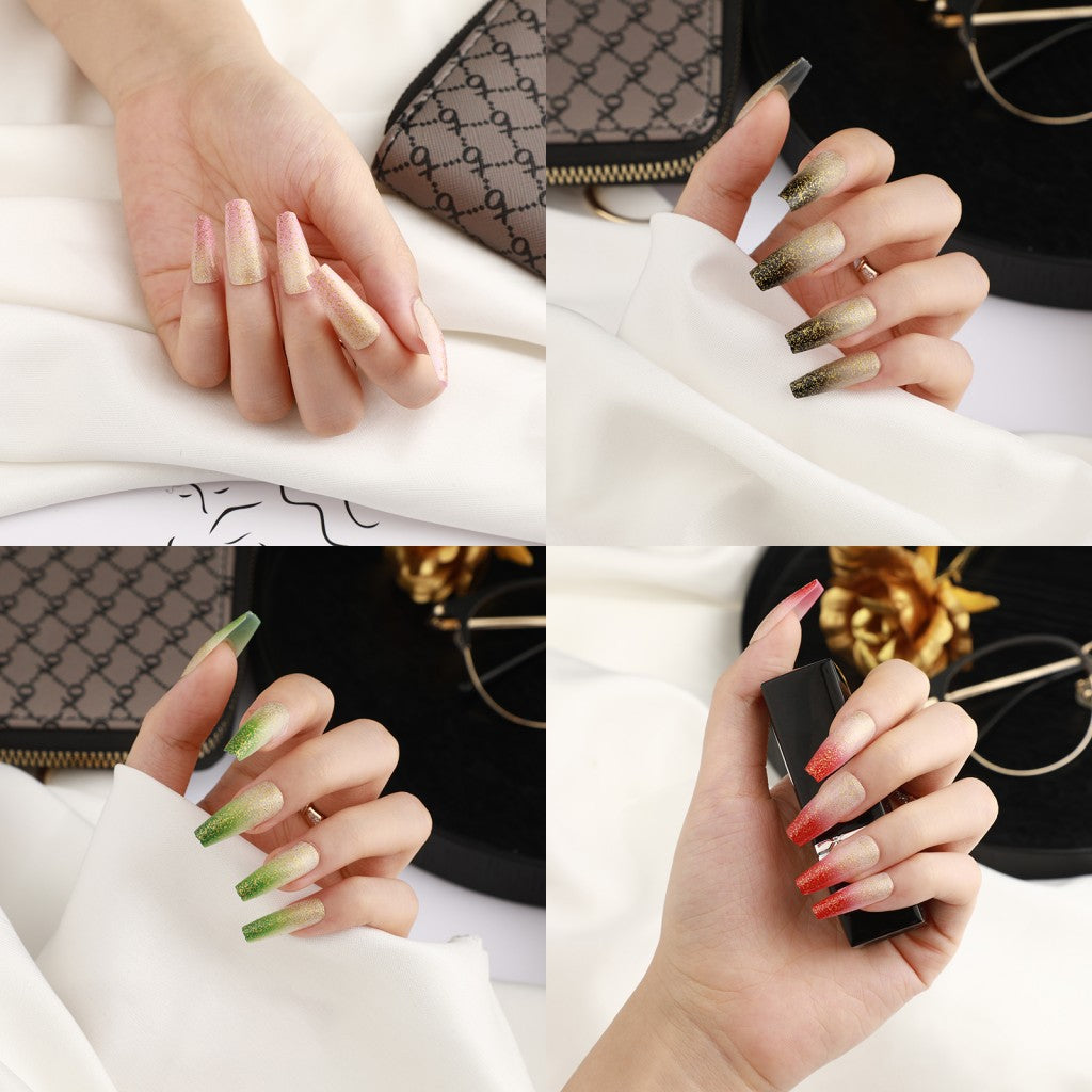 Nails with Glitter Effect Acalora