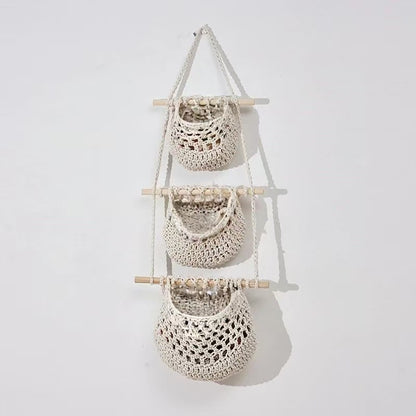 Hanging Crochet Storage Baskets Acalora