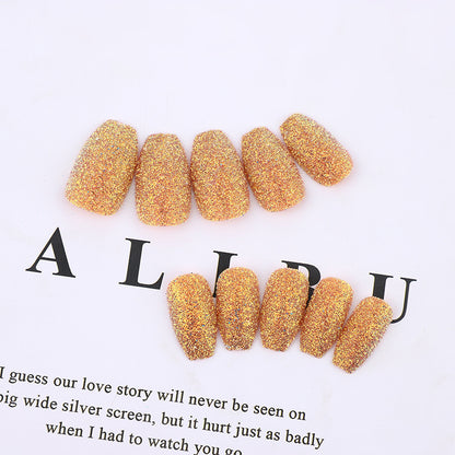 Glittering artificial nails in modern design Acalora