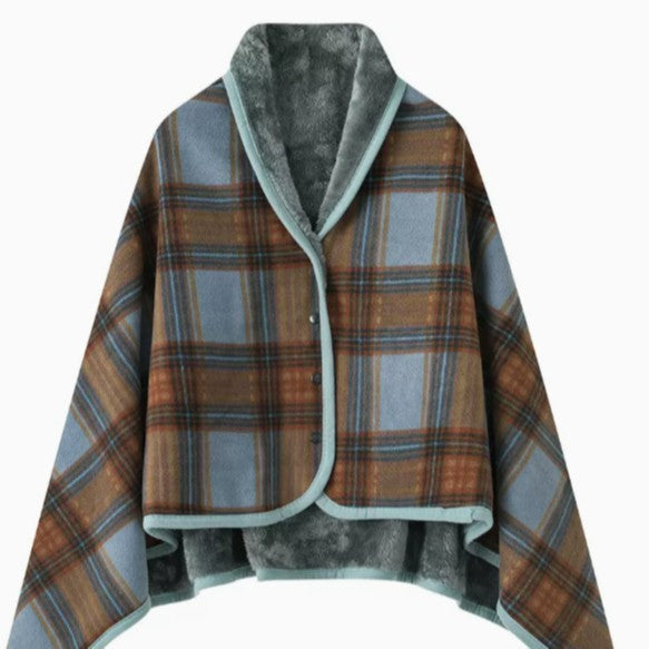 Ladies elegant warmkeeping poncho blanket Bowlift