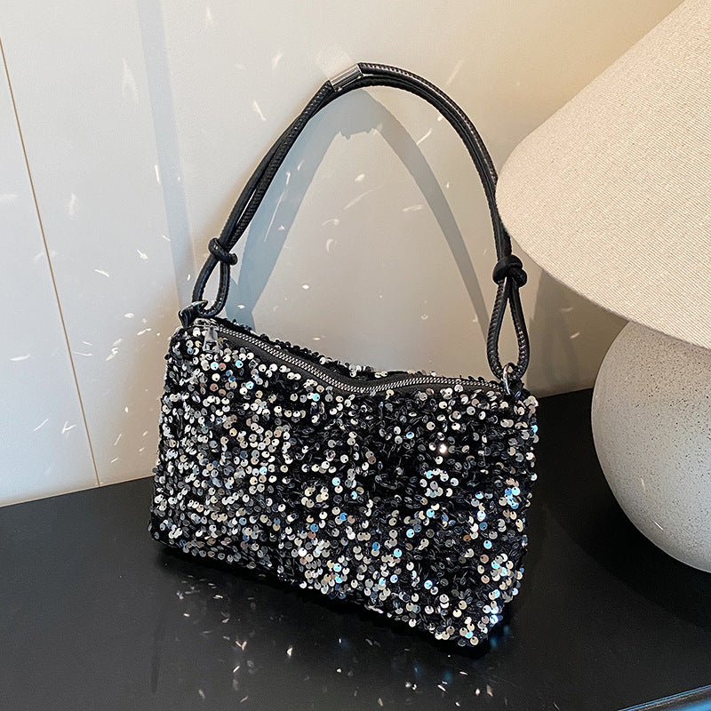 Glamorous Sequin Embellished Shoulder Bag Acalora