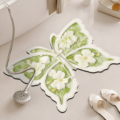 Butterfly Shaped Bathroom Rug